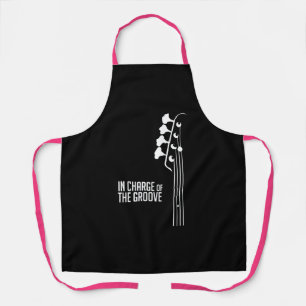 Bassspieler, der für den Groove verantwortlich is Schürze