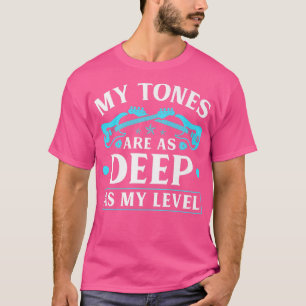 Basstöne wie tief, E-Bass Gitarrenspieler P T-Shirt