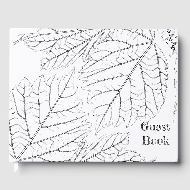 Basswood-Blätter Gästebuch (Vorderseite)