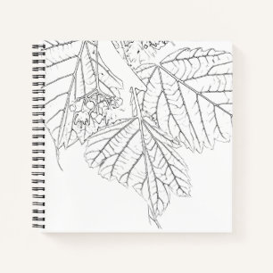 Basswood-Blätter Notizbuch