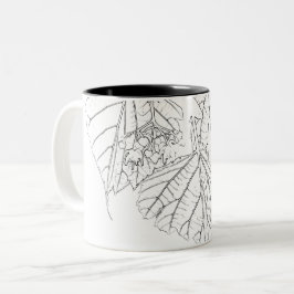Basswood-Blätter Zweifarbige Tasse