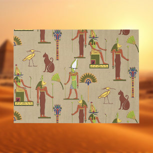 Bast, Osiris und Thoth Seidenpapier
