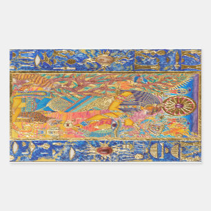 Bast Rechteckiger Aufkleber