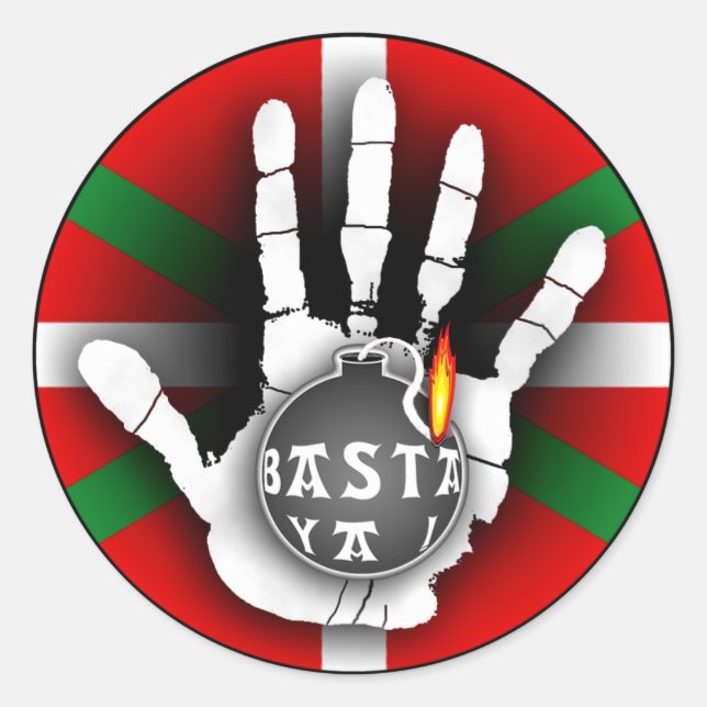 Basta ya ! Aufkleber (Vorderseite)