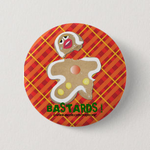 "BASTARD!" humorvolles Button des