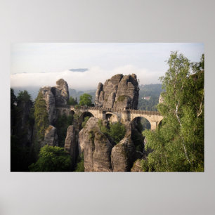 Bastei-Brücke in der Sächsischen Schweiz Poster