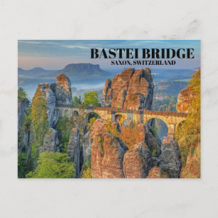 Bastei-Brücke Sächsische Schweiz Foto Postkarte