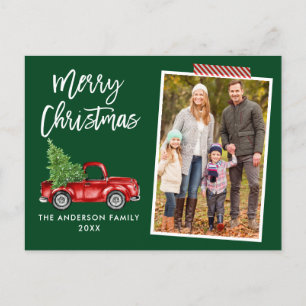 Bastelband Pinsel Schriftzug Lastwagen Weihnachten Postkarte