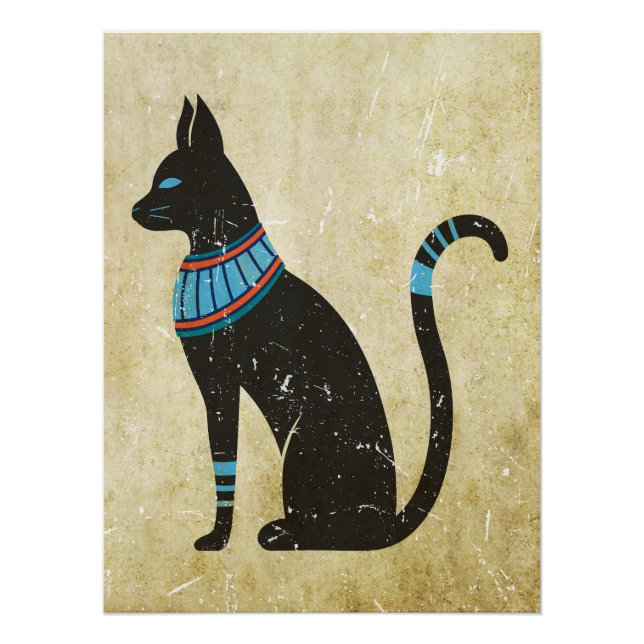 Bastet Cat Design Poster (Vorderseite)