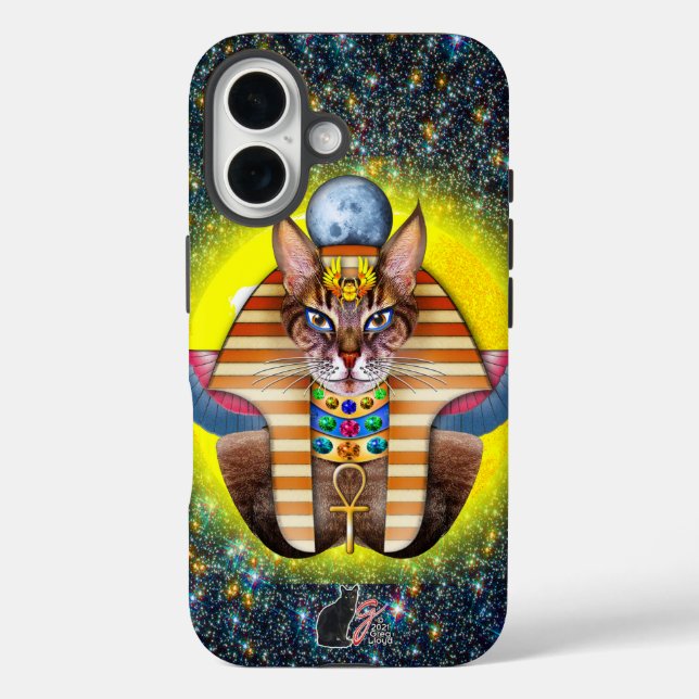 Bastet Hartgesotten iPhone 16 Hülle (Rückseite)