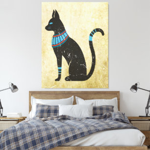 Bastet Katzen-Design Leinwanddruck