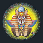 Bastet Magnet<br><div class="desc">Bastet is a deity of ancient Egypt’s second dynasty. She is the daughter of Ra, sister of Sekhmet, wife of Ptah, and the mother of Mihos. She is also known as the Lady of the East, Goddess of the Rising Sun, and Goddess of the Moon. Among her many forms, she...</div>