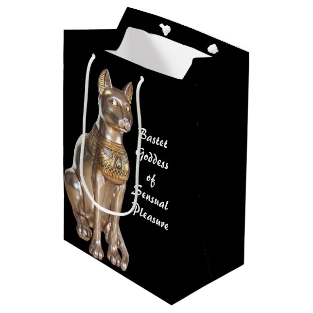 Bastet Mittlere Geschenktüte (Vorderseite Schrägansicht)