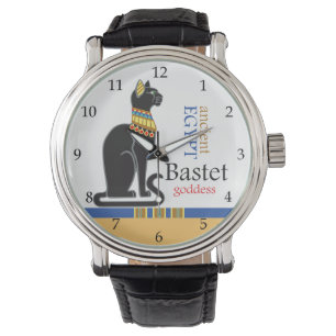 Bastet oder Bast. ägyptische Göttin Armbanduhr