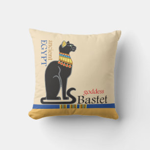 Bastet oder Bast. ägyptische Göttin Kissen
