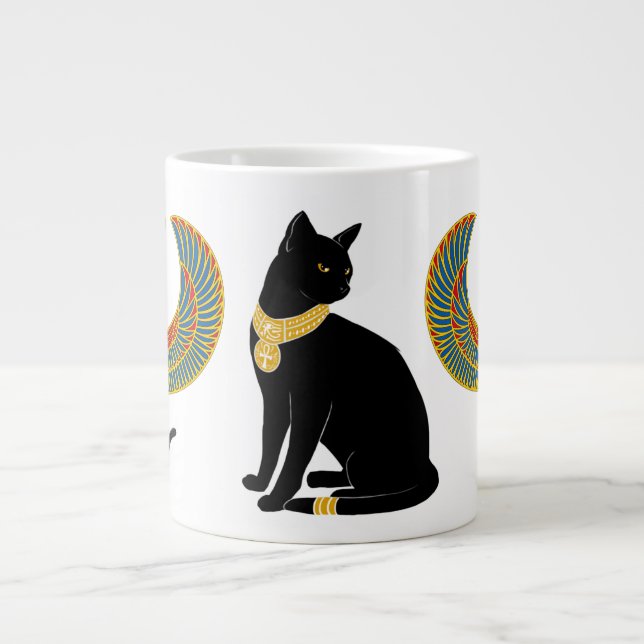 Bastet: Winged Katze von Isis! Jumbo-Tasse (Vorderseite)