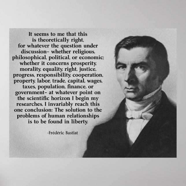 Bastiat Liberty Poster (Vorne)