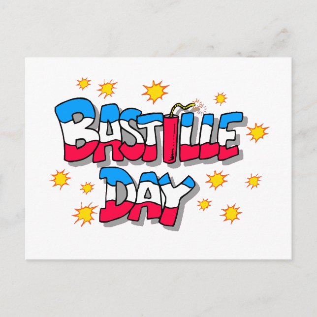 Bastille Day Postkarte (Vorderseite)