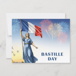 Bastille Day Postkarte