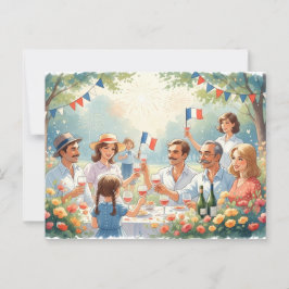 Bastille Day Postkarte