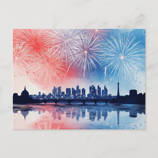 Bastille Day Postkarte (Vorderseite)