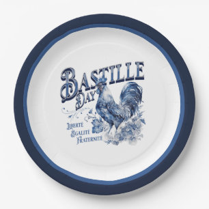 Bastille Day Rooster Pappteller