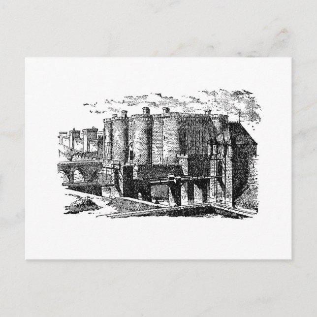 Bastille Fotress Postkarte (Vorderseite)