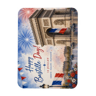 Bastille-Tag Arc de Triomphe Paris Frankreich Feue Magnet