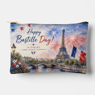 Bastille-Tag Eiffelturm Seine Feuerwerk Zubehörtasche