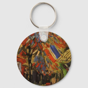 Bastillefeier in Paris von Vincent van Gogh Schlüsselanhänger