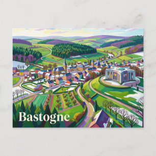 Bastogne Belgien Postkarte