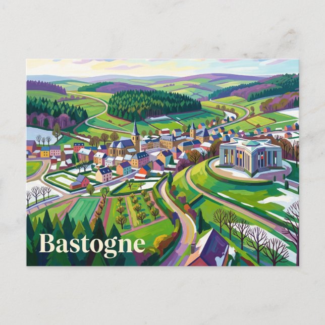 Bastogne Belgien Postkarte (Vorderseite)