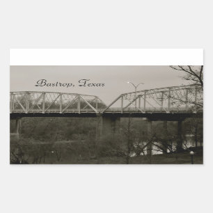 Bastrop, vieil autocollant de pont en fer du Texas
