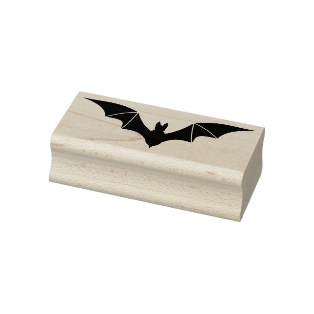Bat 2 Silhouette Kunst Briefmarke Gummistempel (Stempel)