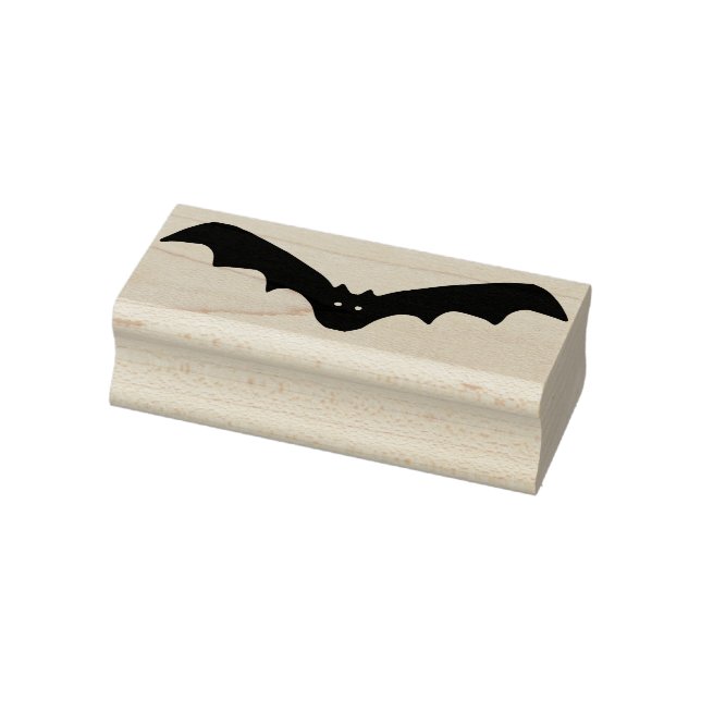 Bat 6 Silhouette Kunst Briefmarke Gummistempel (Stempel)