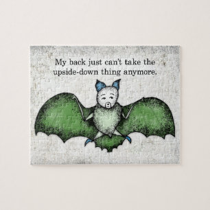 Bat Avec Un Mauvais Arrière Jigsaw Puzzle Puzzle