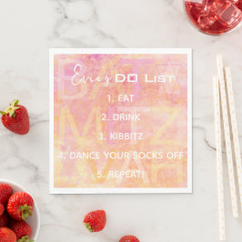 Bat Bar Mitzvah einfach subtile Napkins Serviette