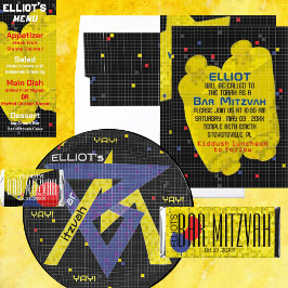 Bat Bar Mitzvah GAME ON Lining Gefälligkeitsboxen Geschenkschachtel