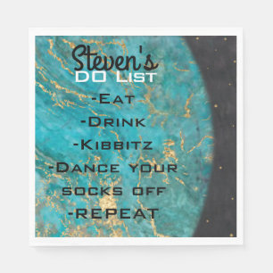 Bat Bar Mitzvah Space Out Napkins Serviette