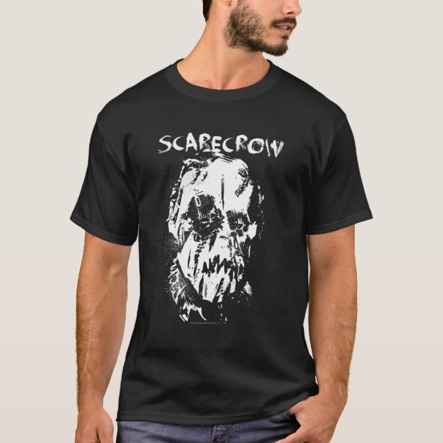 Bat Begins Scarecrow Face T-Shirt (Vorderseite)