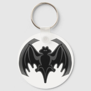 Bat Black Inv The MUSEUM Zazzle Geschenke Schlüsselanhänger