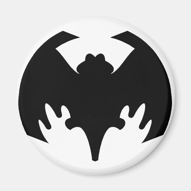 Bat Black The MUSEUM Zazzle Geschenke Magnet (Vorne)