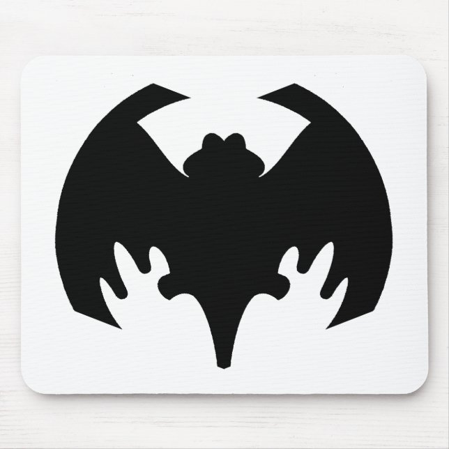 Bat Black The MUSEUM Zazzle Geschenke Mousepad (Vorne)