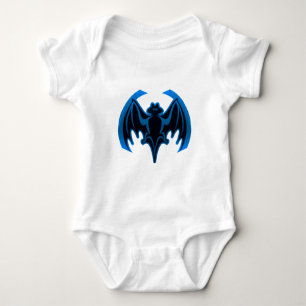 Bat Blue The MUSEUM Zazzle Geschenke Baby Strampler
