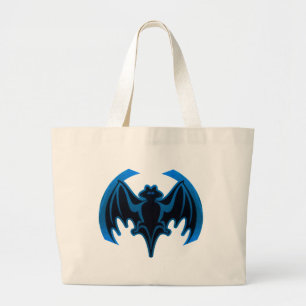 Bat Blue The MUSEUM Zazzle Geschenke Jumbo Stoffbeutel