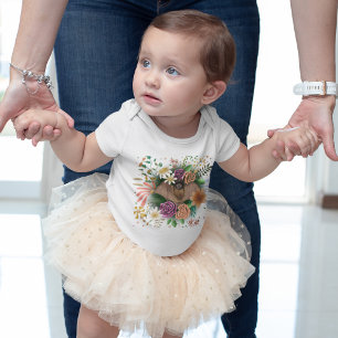 Bat-Blume Botanisch-florale Baby Strampler