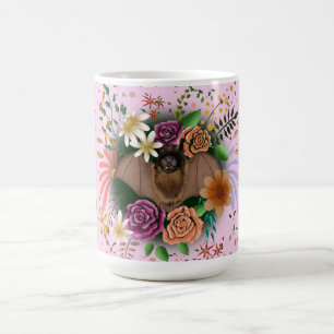 Bat-Blume Botanisch-florale Kaffeetasse