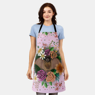 Bat-Blume Botanisch-florale Schürze