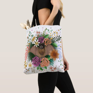 Bat-Blume Botanisch-florale Tasche