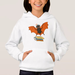 Bat Book Lover Funny Halloween Hoodie